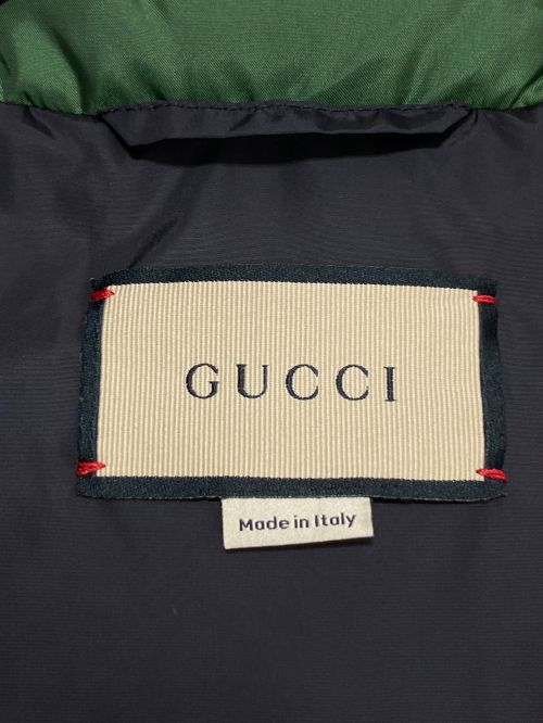 GUCCI（グッチ）GUCCI (グッチ) ダウンベスト グリーン サイズ:46の古着・服飾アイテム
