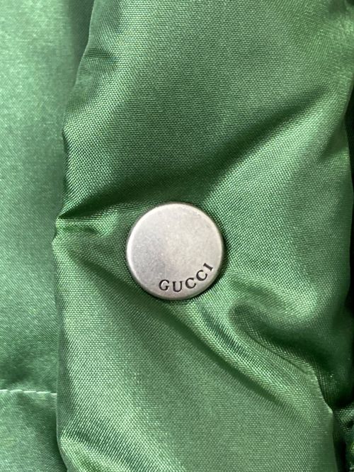 GUCCI（グッチ）GUCCI (グッチ) ダウンベスト グリーン サイズ:46の古着・服飾アイテム