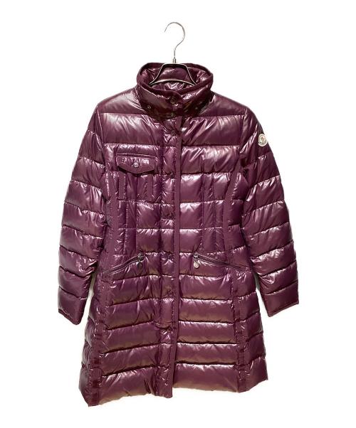 MONCLER（モンクレール）MONCLER (モンクレール) HERMIFUR/ダウンコート ワインレッド サイズ:1の古着・服飾アイテム
