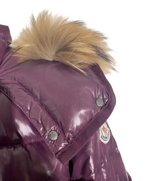 MONCLER（モンクレール）MONCLER (モンクレール) HERMIFUR/ダウンコート ワインレッド サイズ:1の古着・服飾アイテム