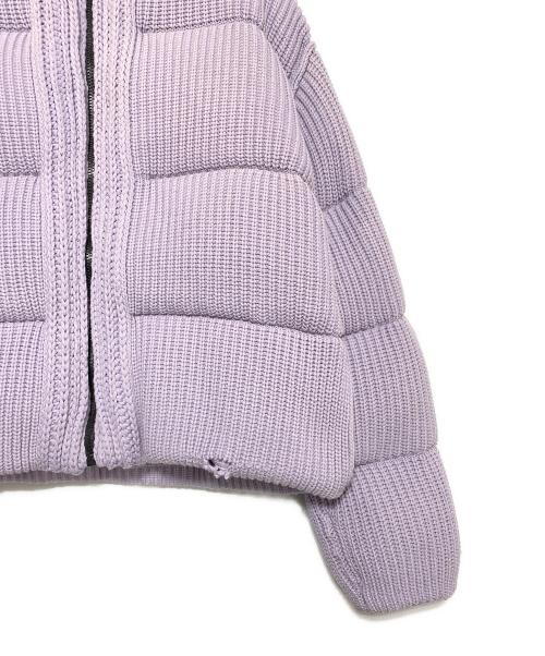 MONCLER GENIUS（モンクレール ジーニアス）MONCLER GENIUS (モンクレール ジーニアス) ALYX (アリクス) ニットダウンジャケット パープル サイズ:Mの古着・服飾アイテム