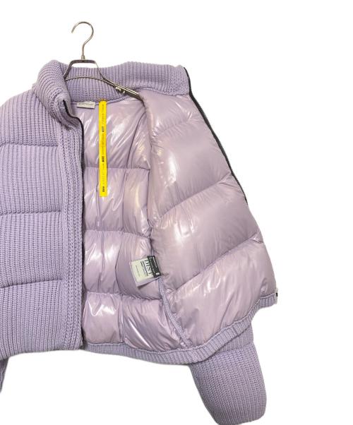 MONCLER GENIUS（モンクレール ジーニアス）MONCLER GENIUS (モンクレール ジーニアス) ALYX (アリクス) ニットダウンジャケット パープル サイズ:Mの古着・服飾アイテム
