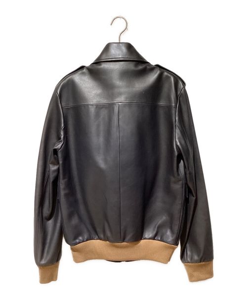 LOEWE（ロエベ）LOEWE (ロエベ) A2-TYPE Leather Jacket（A2タイプレザージャケット） ブラック サイズ:44の古着・服飾アイテム