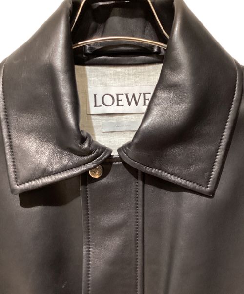 LOEWE（ロエベ）LOEWE (ロエベ) A2-TYPE Leather Jacket（A2タイプレザージャケット） ブラック サイズ:44の古着・服飾アイテム