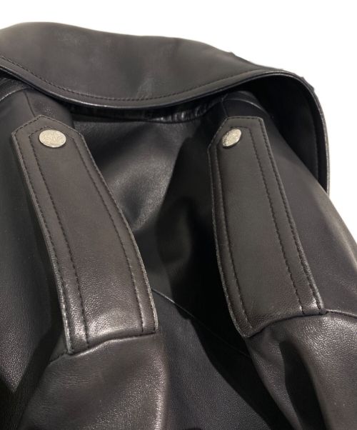 LOEWE（ロエベ）LOEWE (ロエベ) A2-TYPE Leather Jacket（A2タイプレザージャケット） ブラック サイズ:44の古着・服飾アイテム