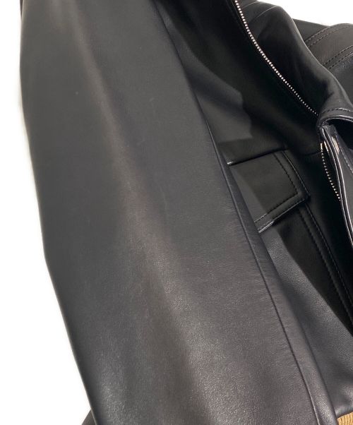 LOEWE（ロエベ）LOEWE (ロエベ) A2-TYPE Leather Jacket（A2タイプレザージャケット） ブラック サイズ:44の古着・服飾アイテム