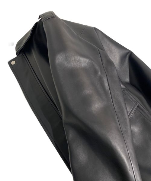 LOEWE（ロエベ）LOEWE (ロエベ) A2-TYPE Leather Jacket（A2タイプレザージャケット） ブラック サイズ:44の古着・服飾アイテム