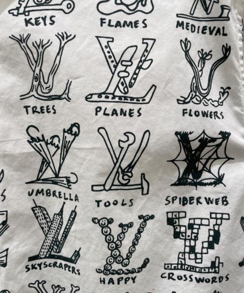 LOUIS VUITTON（ルイ ヴィトン）LOUIS VUITTON (ルイ ヴィトン) プレイスグラフィックシャツ ホワイト サイズ:XXLの古着・服飾アイテム