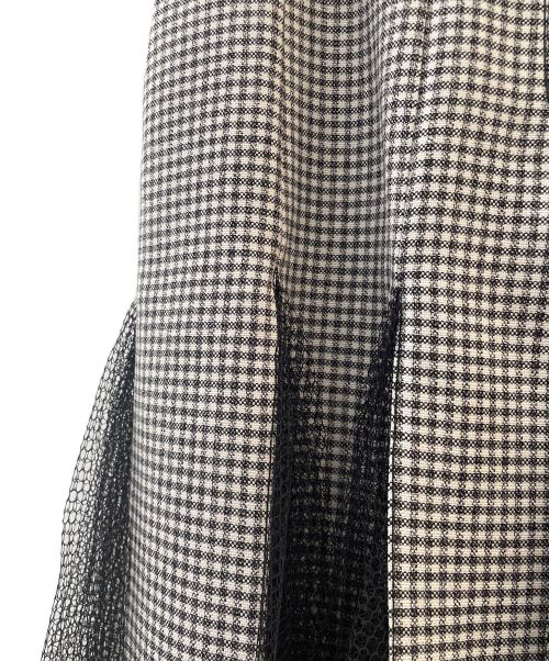 Christian Dior（クリスチャン ディオール）Christian Dior (クリスチャン ディオール) チュール切替フレアスカート サイズ:46の古着・服飾アイテム