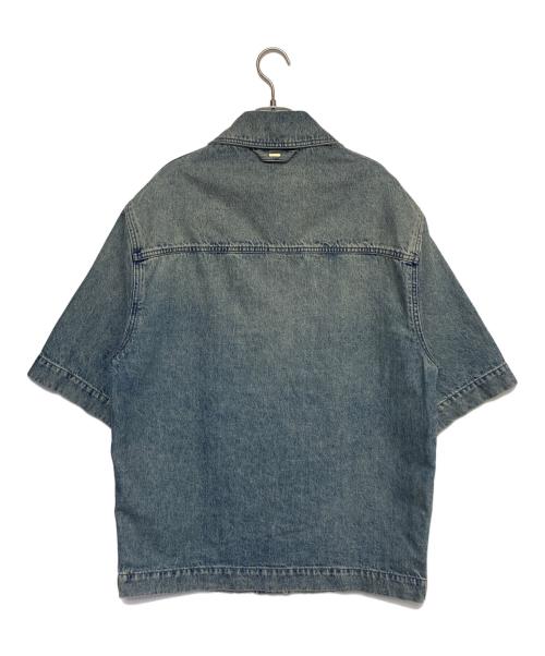 LOUIS VUITTON（ルイ ヴィトン）LOUIS VUITTON (ルイ ヴィトン) モノグラムデニムワークシャツ インディゴ サイズ:Sの古着・服飾アイテム
