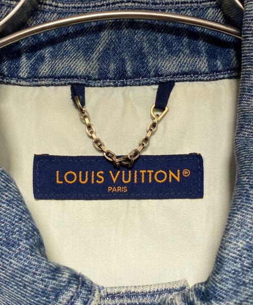 LOUIS VUITTON（ルイ ヴィトン）LOUIS VUITTON (ルイ ヴィトン) モノグラムデニムワークシャツ インディゴ サイズ:Sの古着・服飾アイテム