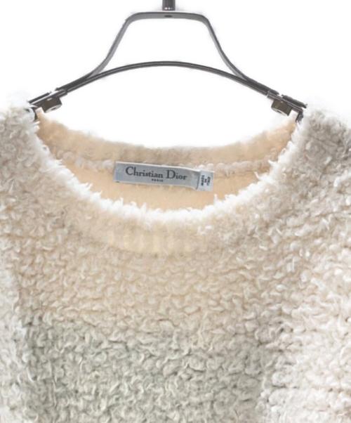 Christian Dior（クリスチャン ディオール）Christian Dior (クリスチャン ディオール) J'ADIORパイルニット アイボリー サイズ:36の古着・服飾アイテム