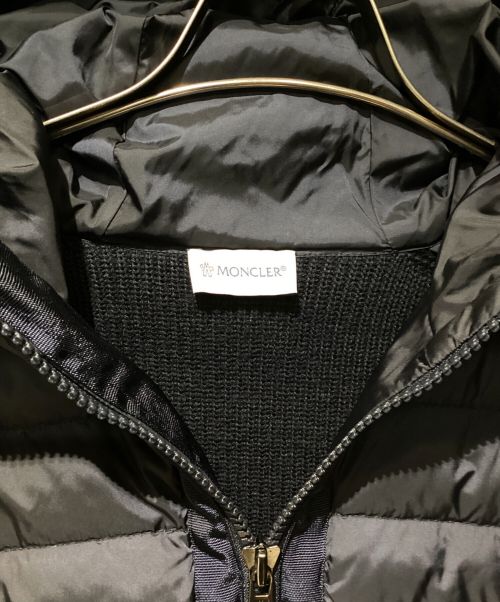 MONCLER（モンクレール）MONCLER (モンクレール) ニット切替ダウンジャケット ネイビー サイズ:Sの古着・服飾アイテム