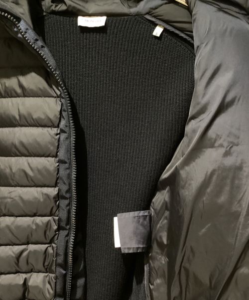 MONCLER（モンクレール）MONCLER (モンクレール) ニット切替ダウンジャケット ネイビー サイズ:Sの古着・服飾アイテム