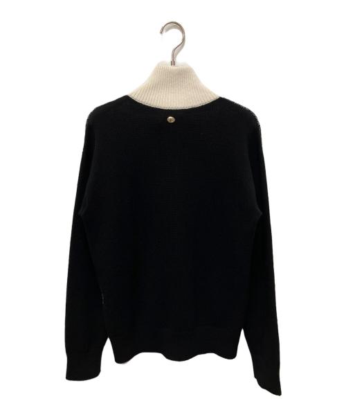 CHANEL（シャネル）CHANEL (シャネル) ココマークハーフジップニット ブラック サイズ:38の古着・服飾アイテム