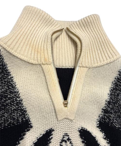 CHANEL（シャネル）CHANEL (シャネル) ココマークハーフジップニット ブラック サイズ:38の古着・服飾アイテム