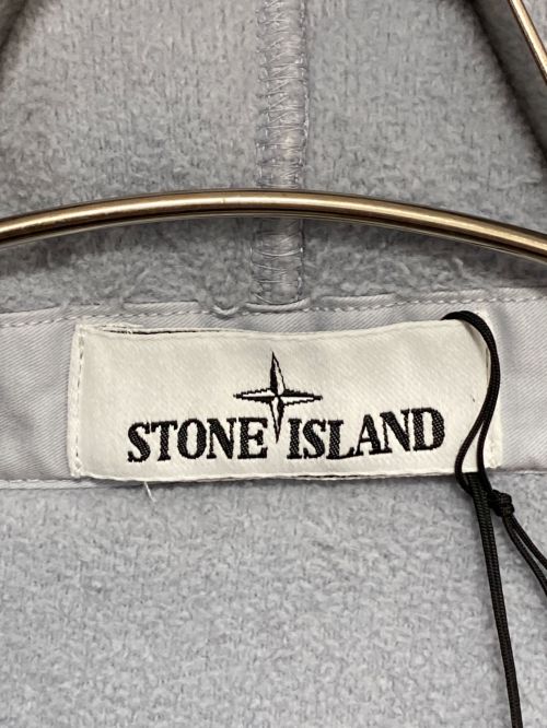 STONE ISLAND（ストーンアイランド）STONE ISLAND (ストーンアイランド) コットンパイルボアフードジャケット スカイブルー サイズ:Mの古着・服飾アイテム