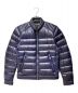 PRADA（プラダ）の古着「Logo Plate Down Jacket（ロゴプレートダウンジャケット）」｜ネイビー