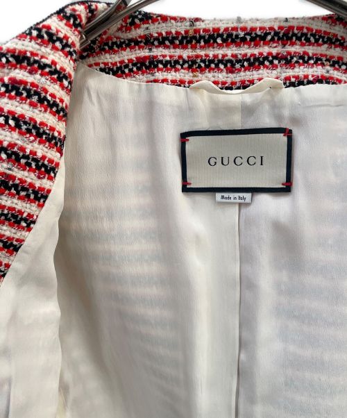 GUCCI（グッチ）GUCCI (グッチ) ツイードジャケット サイズ:40の古着・服飾アイテム