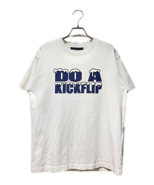 LOUIS VUITTON（ルイ ヴィトン）LOUIS VUITTON (ルイ ヴィトン) DO A KICKFLIP プリントTシャツ ホワイト サイズ:Sの古着・服飾アイテム