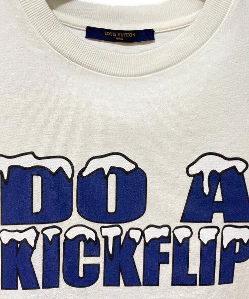 LOUIS VUITTON（ルイ ヴィトン）LOUIS VUITTON (ルイ ヴィトン) DO A KICKFLIP プリントTシャツ ホワイト サイズ:Sの古着・服飾アイテム