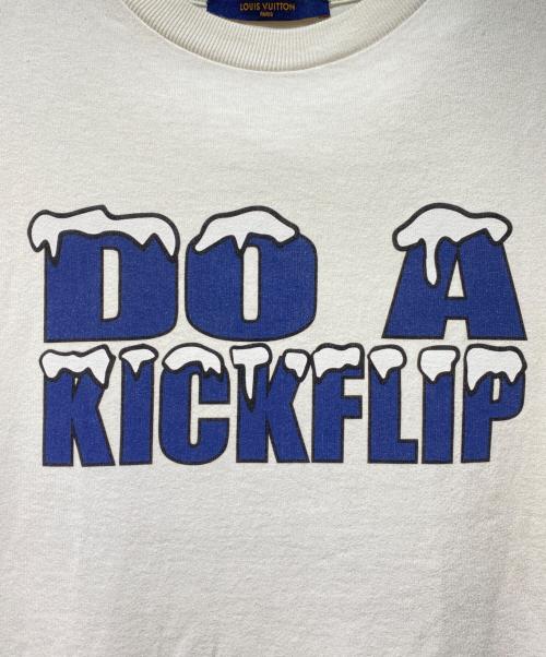 LOUIS VUITTON（ルイ ヴィトン）LOUIS VUITTON (ルイ ヴィトン) DO A KICKFLIP プリントTシャツ ホワイト サイズ:Sの古着・服飾アイテム