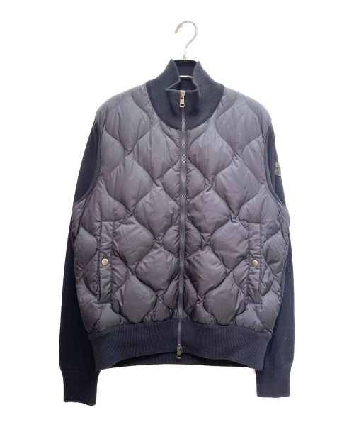 MONCLER（モンクレール）MONCLER (モンクレール) MAGLIONE TRICOT CARDIGAN/切替しジャケット ネイビー サイズ:Mの古着・服飾アイテム