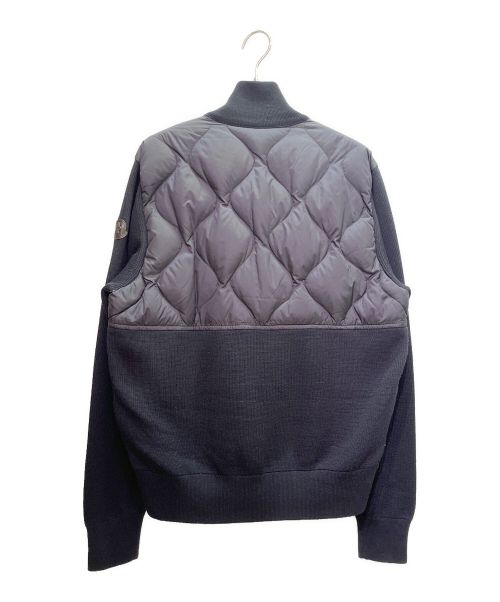 MONCLER（モンクレール）MONCLER (モンクレール) MAGLIONE TRICOT CARDIGAN/切替しジャケット ネイビー サイズ:Mの古着・服飾アイテム