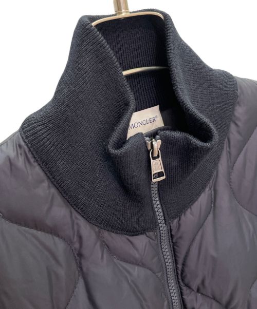 MONCLER（モンクレール）MONCLER (モンクレール) MAGLIONE TRICOT CARDIGAN/切替しジャケット ネイビー サイズ:Mの古着・服飾アイテム