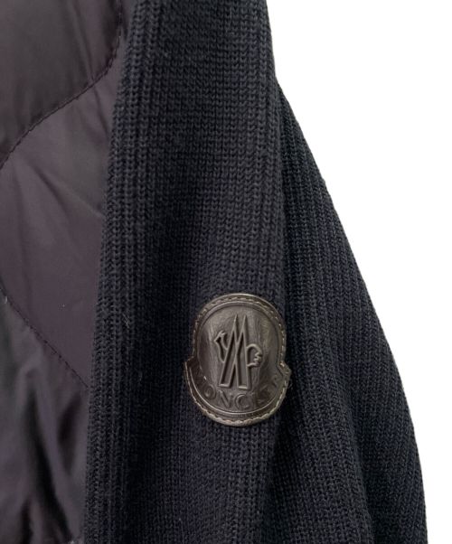 MONCLER（モンクレール）MONCLER (モンクレール) MAGLIONE TRICOT CARDIGAN/切替しジャケット ネイビー サイズ:Mの古着・服飾アイテム