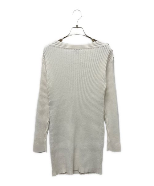 CHANEL（シャネル）CHANEL (シャネル) ココマークリブニットワンピース ホワイト サイズ:36の古着・服飾アイテム