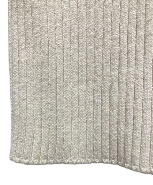 CHANEL（シャネル）CHANEL (シャネル) ココマークリブニットワンピース ホワイト サイズ:36の古着・服飾アイテム