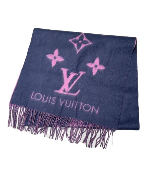 LOUIS VUITTON（ルイ ヴィトン）LOUIS VUITTON (ルイ ヴィトン) エシャルプ レイキャビック パープル×ピンクの古着・服飾アイテム