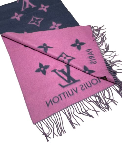 LOUIS VUITTON（ルイ ヴィトン）LOUIS VUITTON (ルイ ヴィトン) エシャルプ レイキャビック パープル×ピンクの古着・服飾アイテム