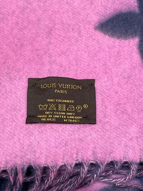 LOUIS VUITTON（ルイ ヴィトン）LOUIS VUITTON (ルイ ヴィトン) エシャルプ レイキャビック パープル×ピンクの古着・服飾アイテム
