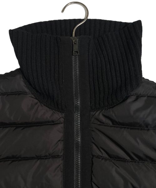 MONCLER（モンクレール）MONCLER (モンクレール) MAGLIONE TRICOT CARDIGAN ダウンジャケット ブラック サイズ:Lの古着・服飾アイテム