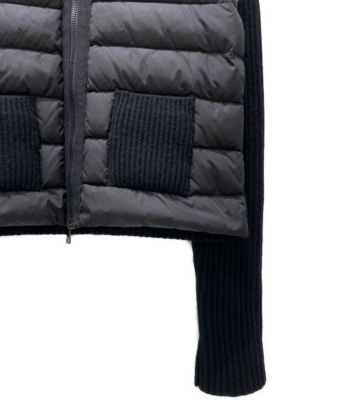 MONCLER（モンクレール）MONCLER (モンクレール) MAGLIONE TRICOT CARDIGAN ダウンジャケット ブラック サイズ:Lの古着・服飾アイテム