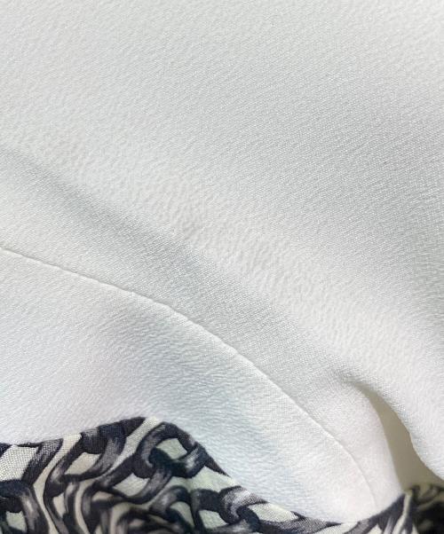 CELINE（セリーヌ）CELINE (セリーヌ) チェーンロゴシャツワンピース ブラック×ホワイト サイズ:38の古着・服飾アイテム