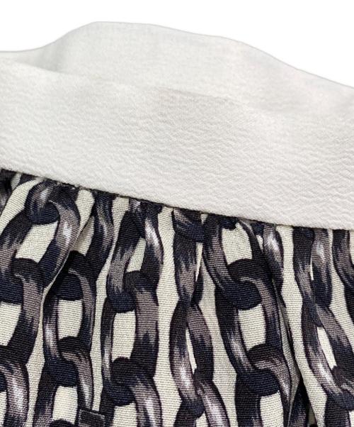 CELINE（セリーヌ）CELINE (セリーヌ) チェーンロゴシャツワンピース ブラック×ホワイト サイズ:38の古着・服飾アイテム