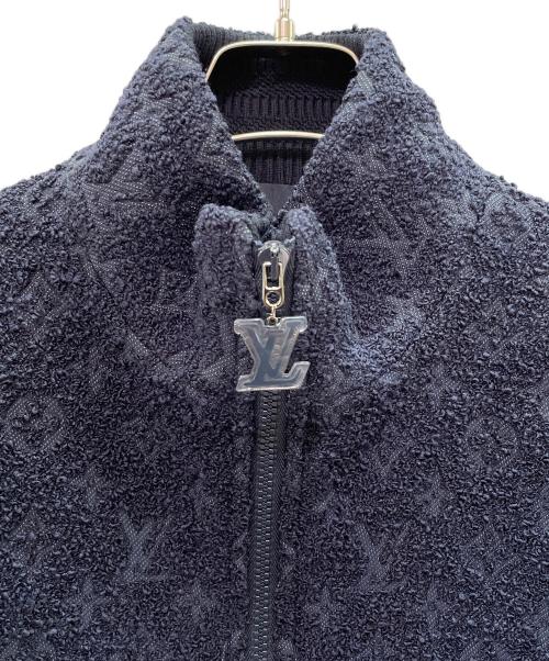 LOUIS VUITTON（ルイ ヴィトン）LOUIS VUITTON (ルイ ヴィトン) ウールブックレット モノグラムブルゾン ネイビー サイズ:46の古着・服飾アイテム