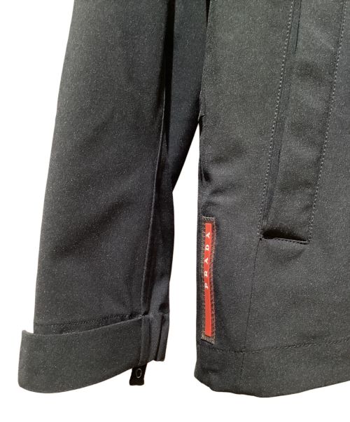 PRADA（プラダ）PRADA (プラダ) Nylon layered jacket（ナイロンレイヤードジャケット） ブラック サイズ:50の古着・服飾アイテム