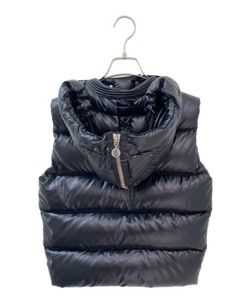 MONCLER（モンクレール）MONCLER (モンクレール) BALENCIAGA (バレンシアガ) フードジップダウンベスト ブラック サイズ:34の古着・服飾アイテム