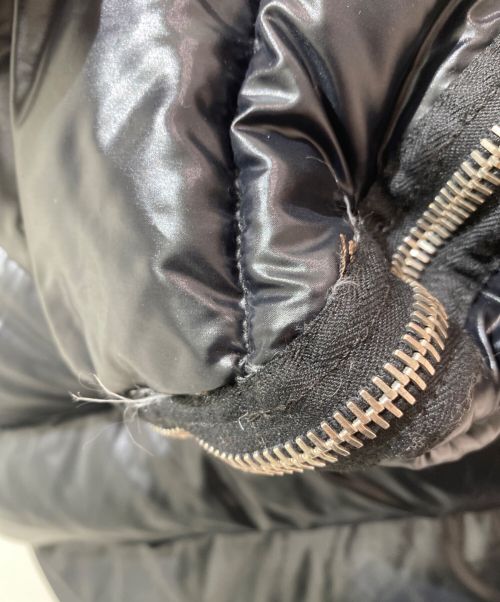 MONCLER（モンクレール）MONCLER (モンクレール) BALENCIAGA (バレンシアガ) フードジップダウンベスト ブラック サイズ:34の古着・服飾アイテム