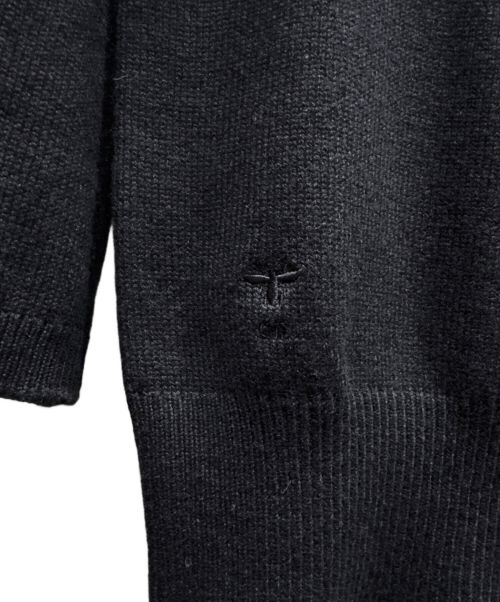 Christian Dior（クリスチャン ディオール）Christian Dior (クリスチャン ディオール) カシミヤニットポロシャツ ネイビー サイズ:36の古着・服飾アイテム