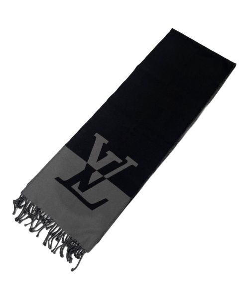 LOUIS VUITTON（ルイ ヴィトン）LOUIS VUITTON (ルイ ヴィトン) マフラー･グラフィック デュアル ブラックの古着・服飾アイテム