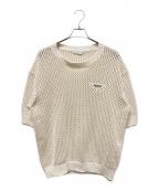 PRADAプラダ）の古着「ロゴカギ編みニット」｜アイボリー