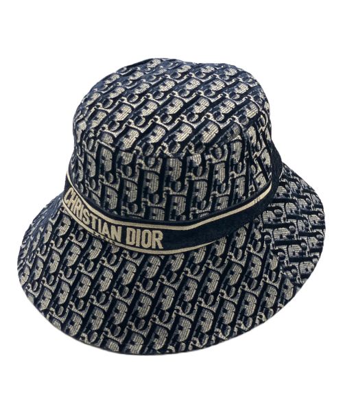Christian Dior（クリスチャン ディオール）Christian Dior (クリスチャン ディオール) Christian Dior オブリークハット ネイビー サイズ:58の古着・服飾アイテム