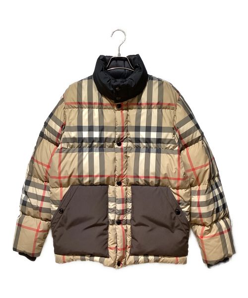 BURBERRY（バーバリー）BURBERRY (バーバリー) Nova Check Down Jacket（ノヴァチェックダウンジャケット） ベージュ サイズ:XXSの古着・服飾アイテム