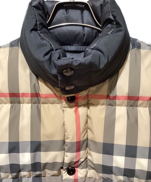 BURBERRY（バーバリー）BURBERRY (バーバリー) Nova Check Down Jacket（ノヴァチェックダウンジャケット） ベージュ サイズ:XXSの古着・服飾アイテム