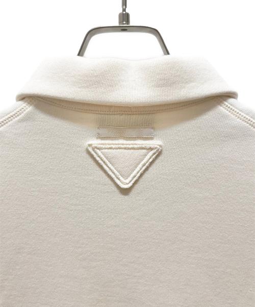 PRADA（プラダ）PRADA (プラダ) スウェットロゴポロシャツ ベージュ サイズ:XSの古着・服飾アイテム